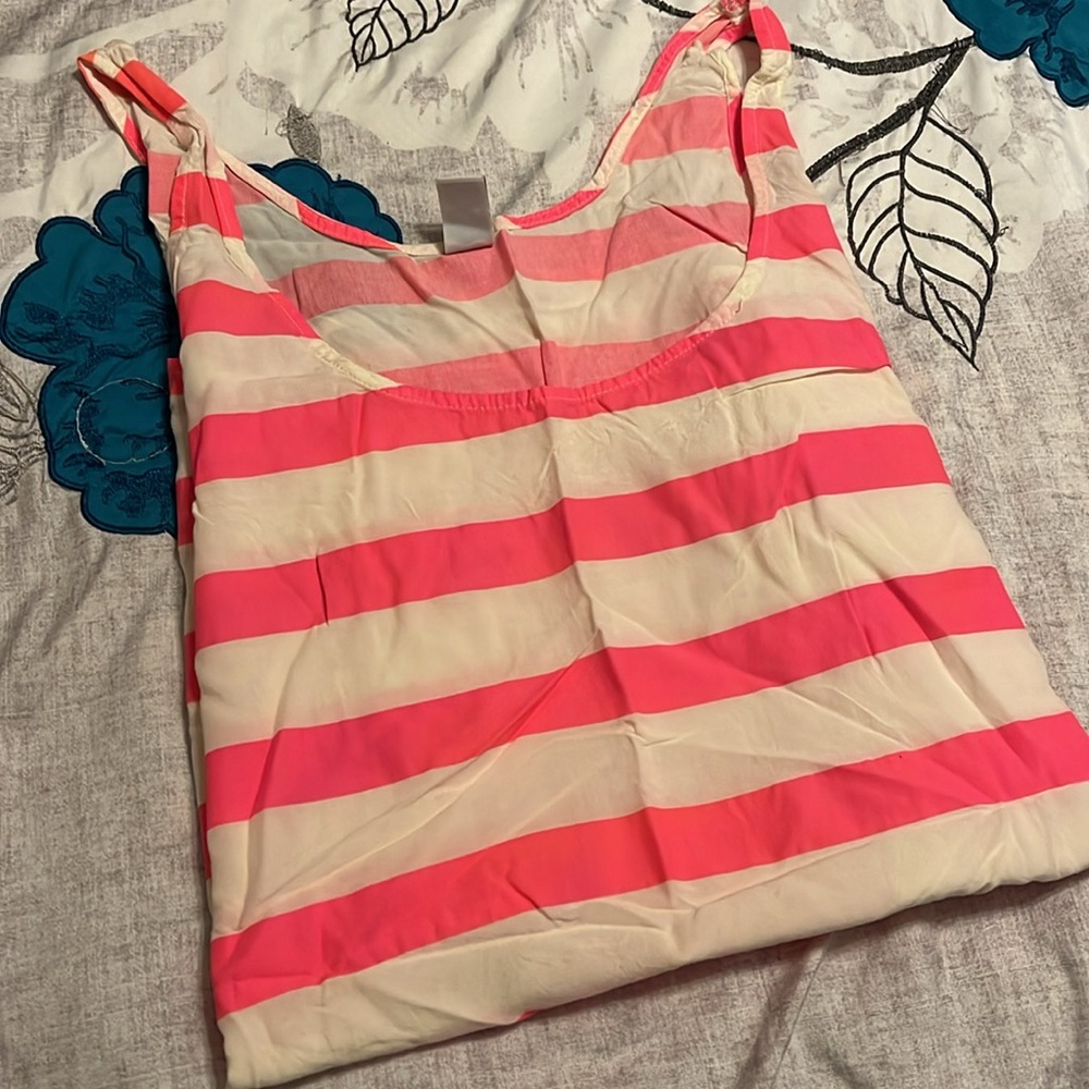 Old Navy Pink and White Striped Tank Top Size XL - Picture 7 of 9